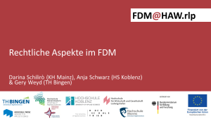 Read more about the article Online-Seminar: Rechtliche Aspekte im FDM