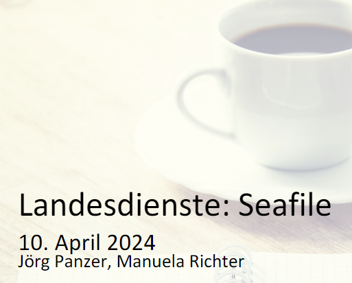 Read more about the article Folien der Coffee Lecture #2: Seafile